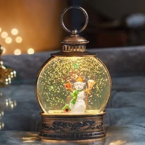 Christmas LED Snowman Snow Globe