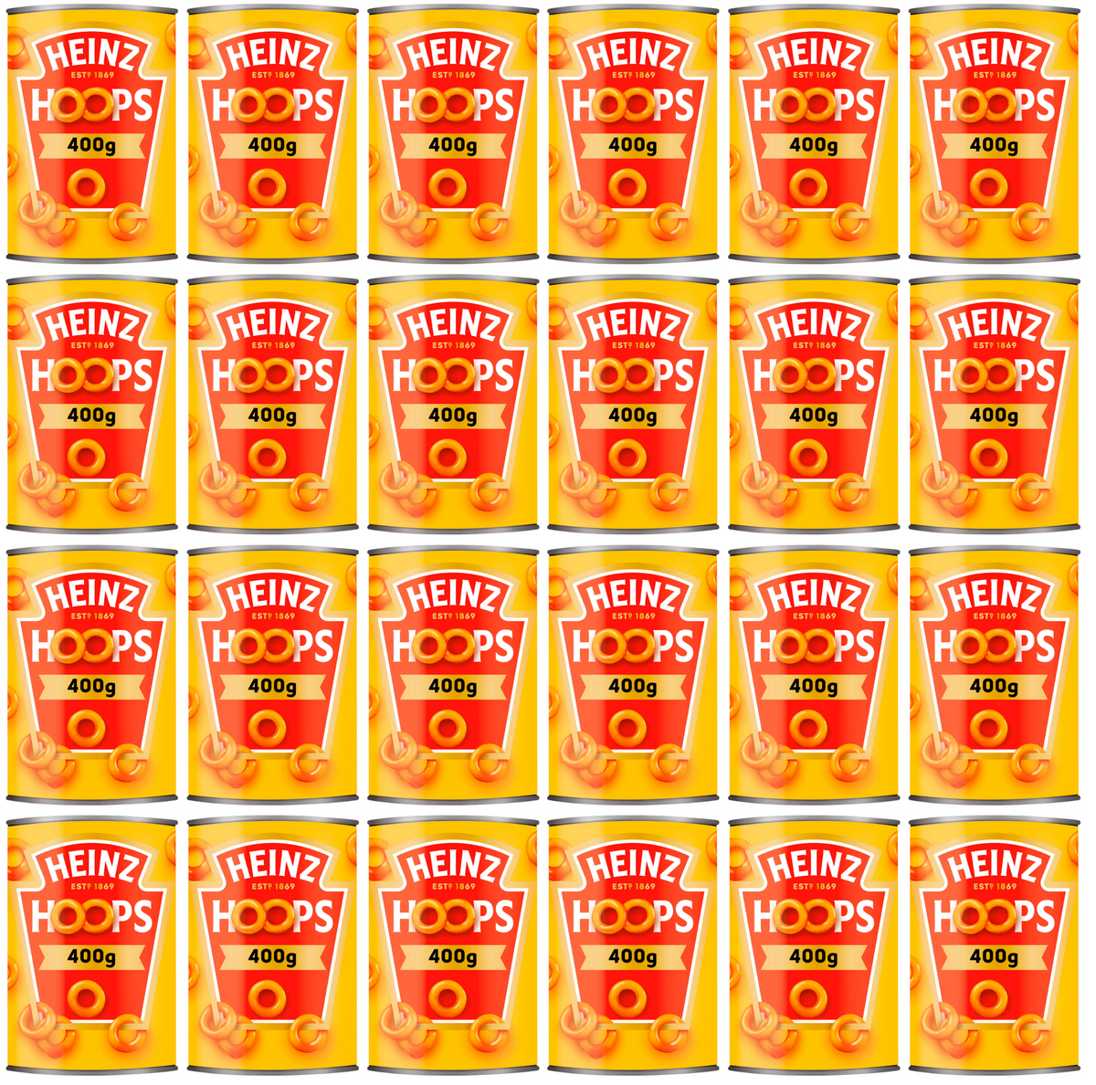 24 x Heinz Hoops 400G