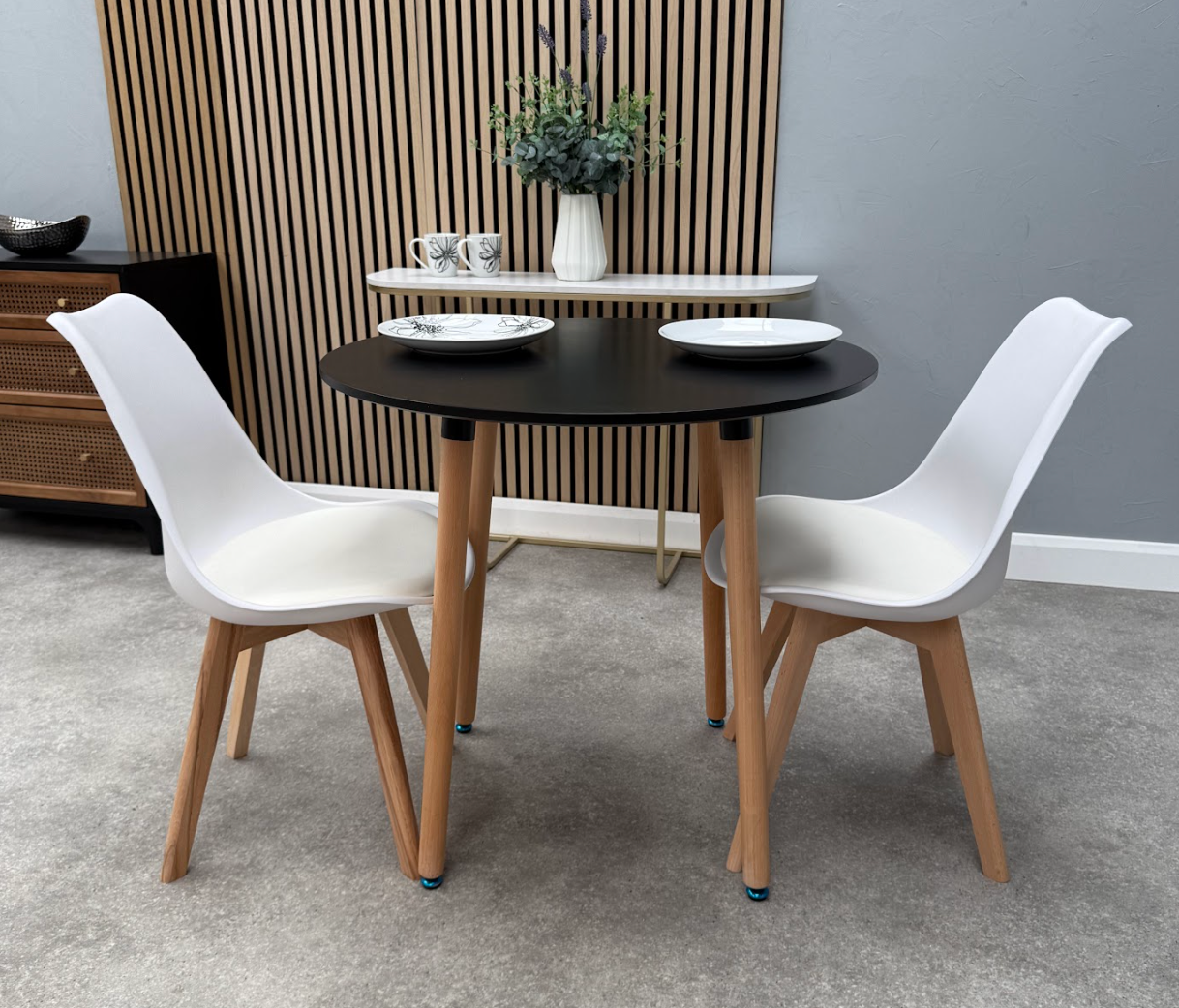 Jamie Lorenzo Halo Round Dining Set of 2