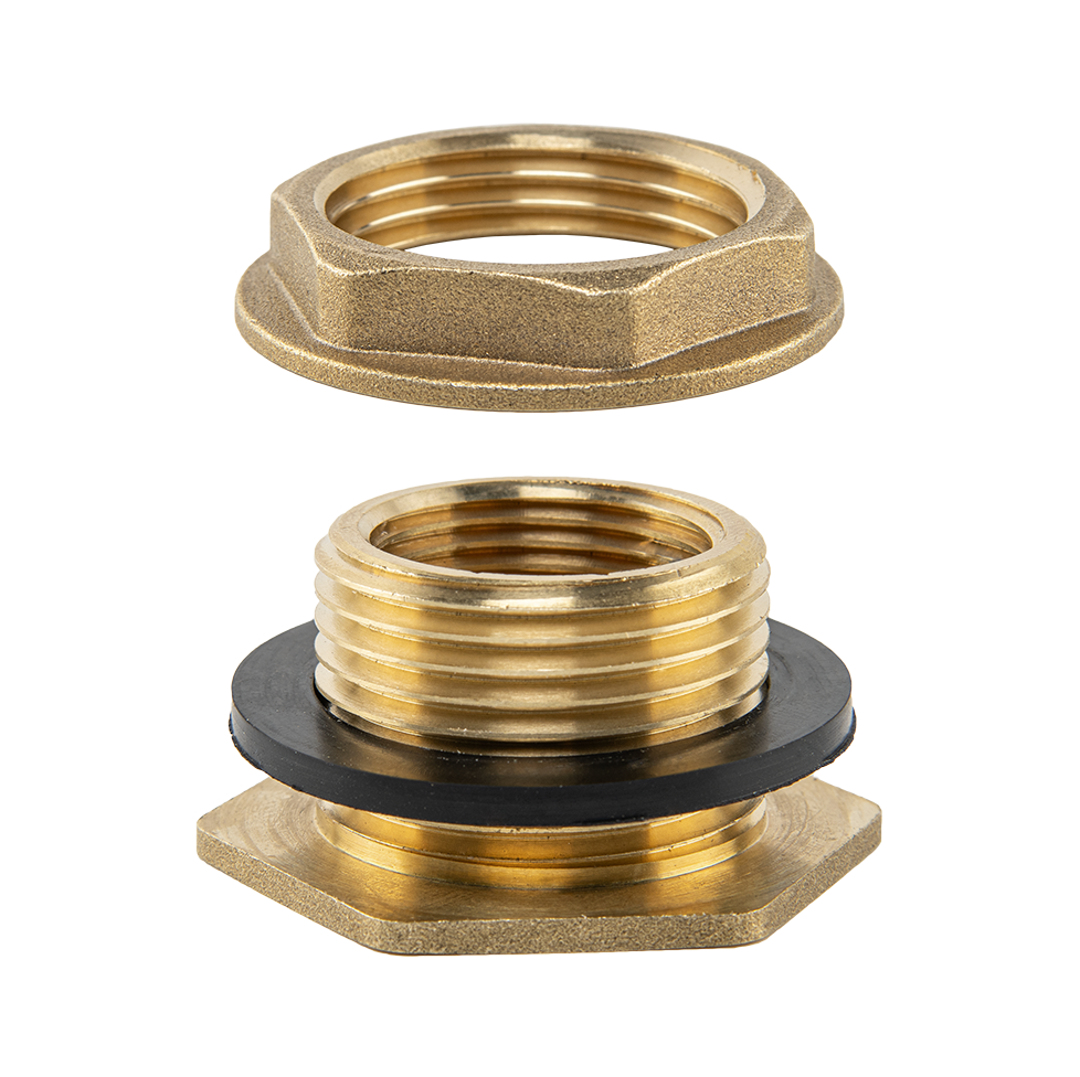 Water Butt Brass 1" BSP Male - 3/4" BSP Female