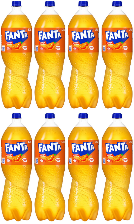 8 x Fanta Orange 1.75L