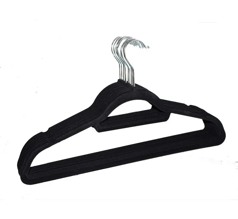 5/10/20pcs Clothes Coat Velvet Hangers Non Slip Luxury Flocked Trouser Skirt Storage Hook Hanger Closet Clothes Hangers