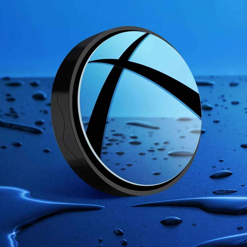 2PCS Car Blind Spot Rear View Mirror – Round Frame Wide Angle Mirrors with 360° Rotation