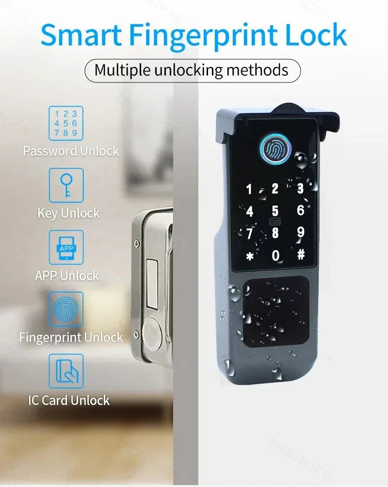 Wifi Fingerprint Smart Door Lock Outdoor