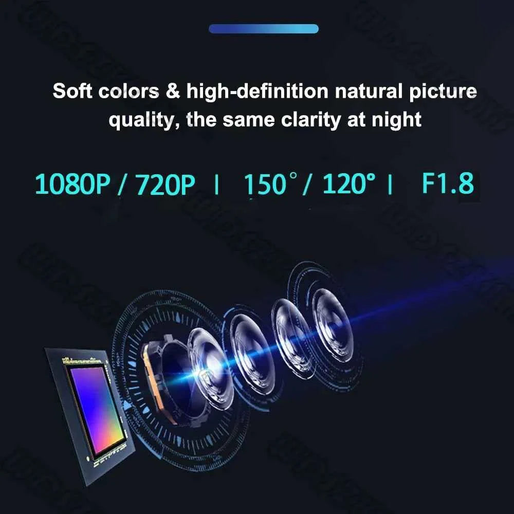 3 Lens Car Recorder with Memory Card Car Camera 1080P VCR WIFI Car DVR 2 Lens Front and Rear View Camera Night Vision Car Access