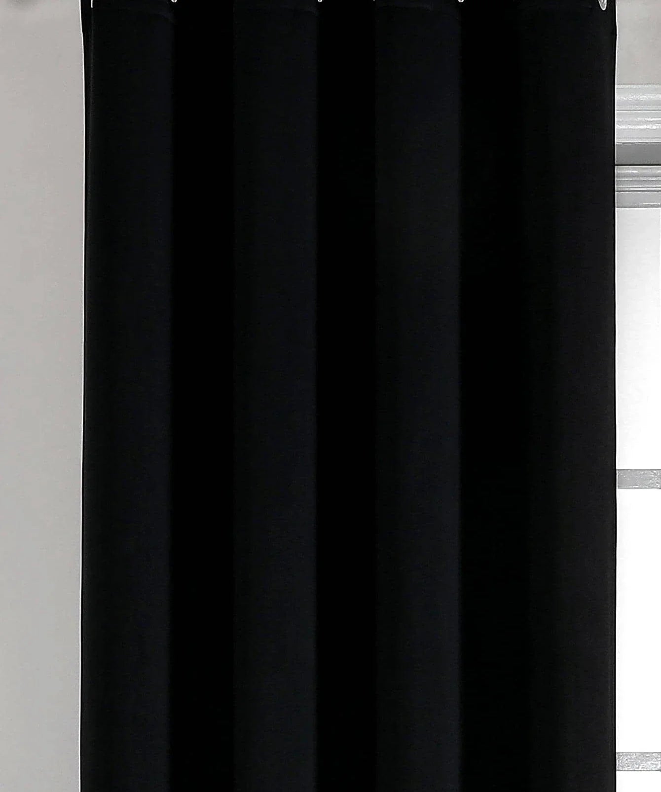 Black High Blackout  Curtains for Living Room Finished Window Curtains for Bedroom