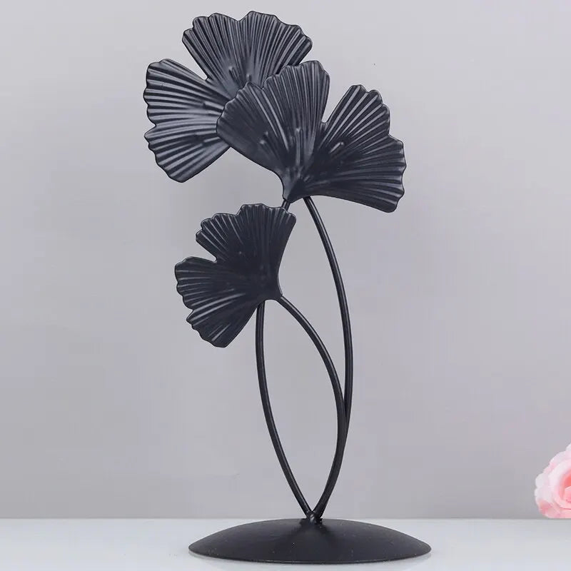 1pc Gold Ginkgo Leaf metal Crafts Decoration