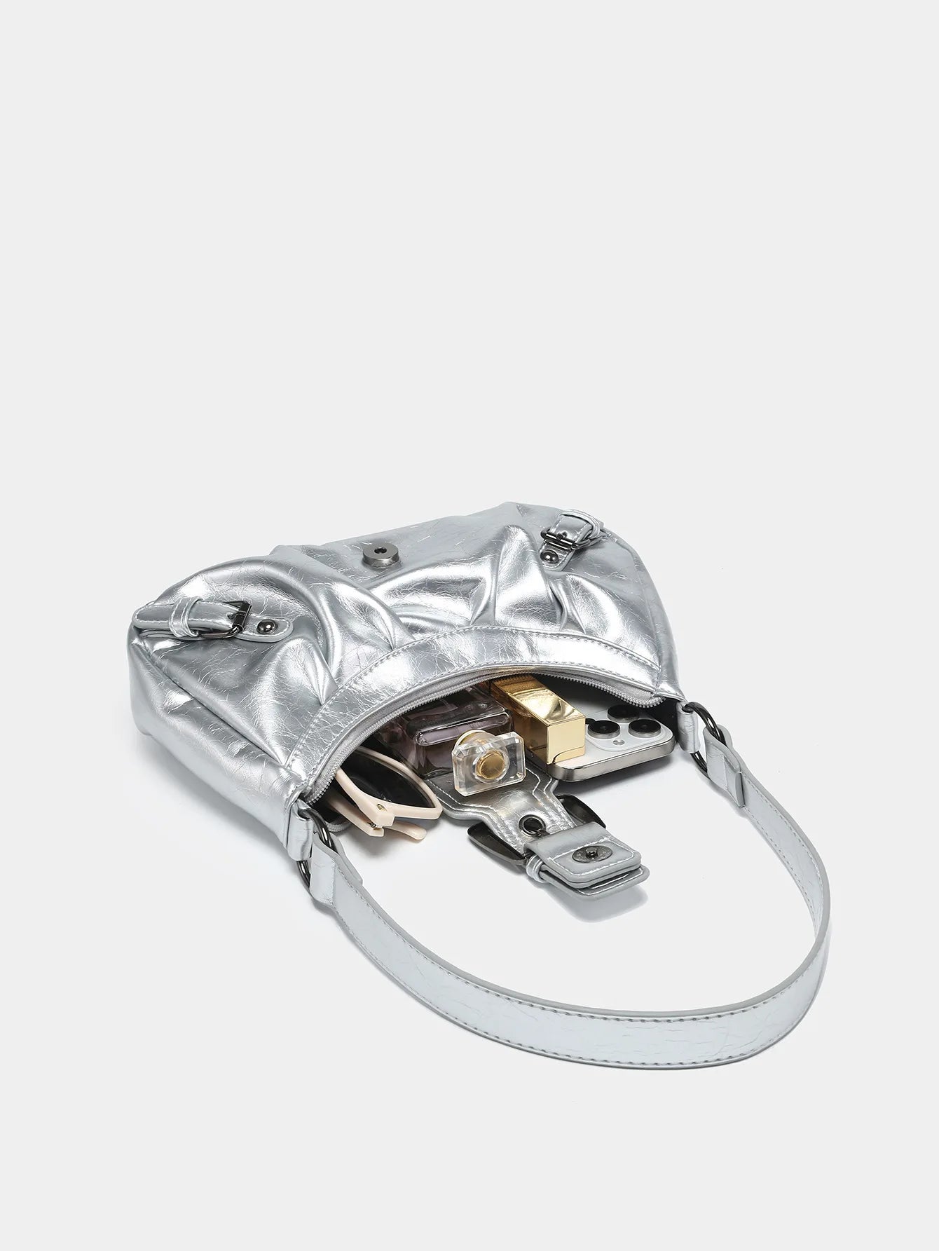 Hot Selling Maillard-Style Retro Small Bag Spicy Girl Y2K Wasteland-style Vintage Leather Shoulder Armpit Bag 2025