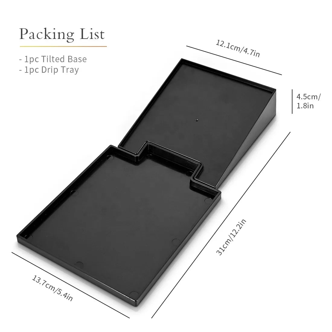 Bean Grinder Tilt Base Bracket with Tray Italian Coffee Bean Grinder Tilt Bracket for Eureka Mignon Grinder Baista Tools