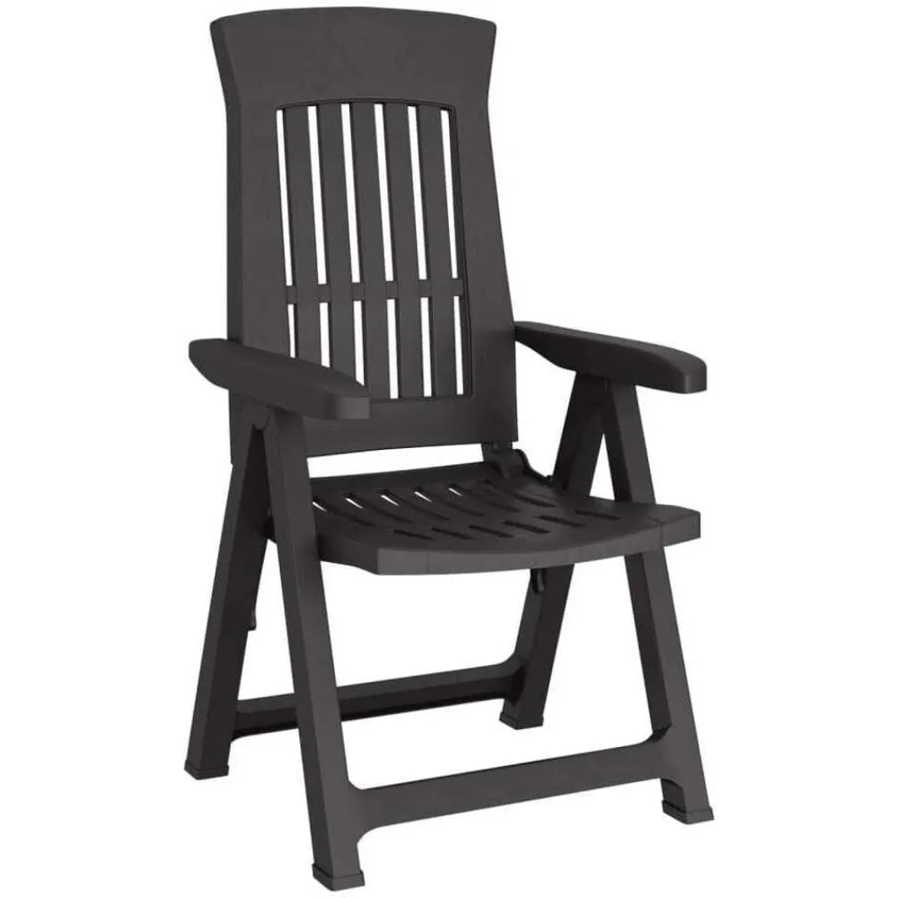 Adjustable Back Outdoor Foldable Plastic Garden Chair Patio Furniture Camping Picnic, Beach Chairs