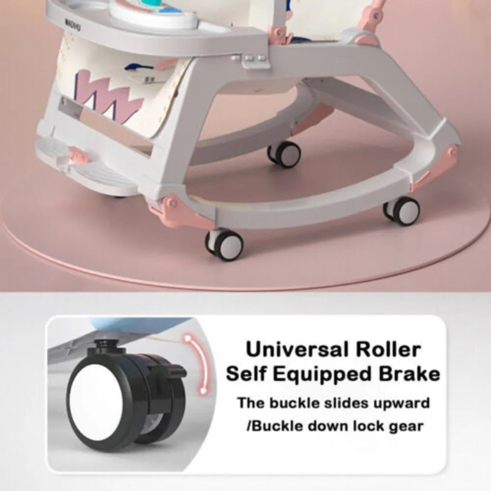 2024 Baby Bouncer Rocker Walker Portable Swing Musical Cradle Soothing Seat Girl