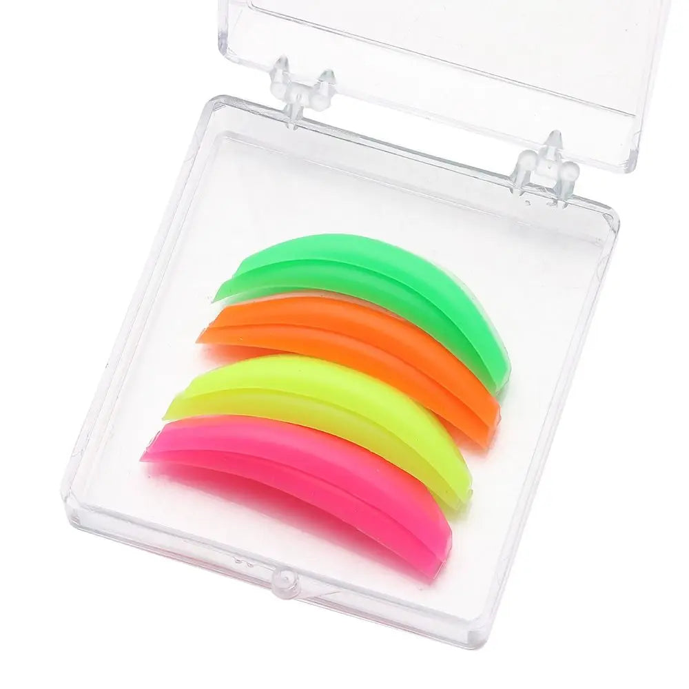 8Pcs 3D Eyelash Lifting Eyelash Curler Tool Eyelash Perm Pad Silicone Recycling Lashes Rods Shield Accessories Eyelash Extension