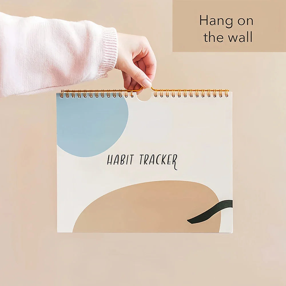 Habit Tracker Calendar Motivational Habit Tracking Journal Inspirational Goal Planner with Weekly Undated 12 Month Journal