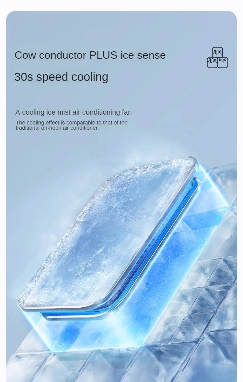 Kitchen Air Conditioning Refrigeration Wall-Mounted Fan Large Wind Rechargeable Fan Household Stand Remote Control Portable Fan