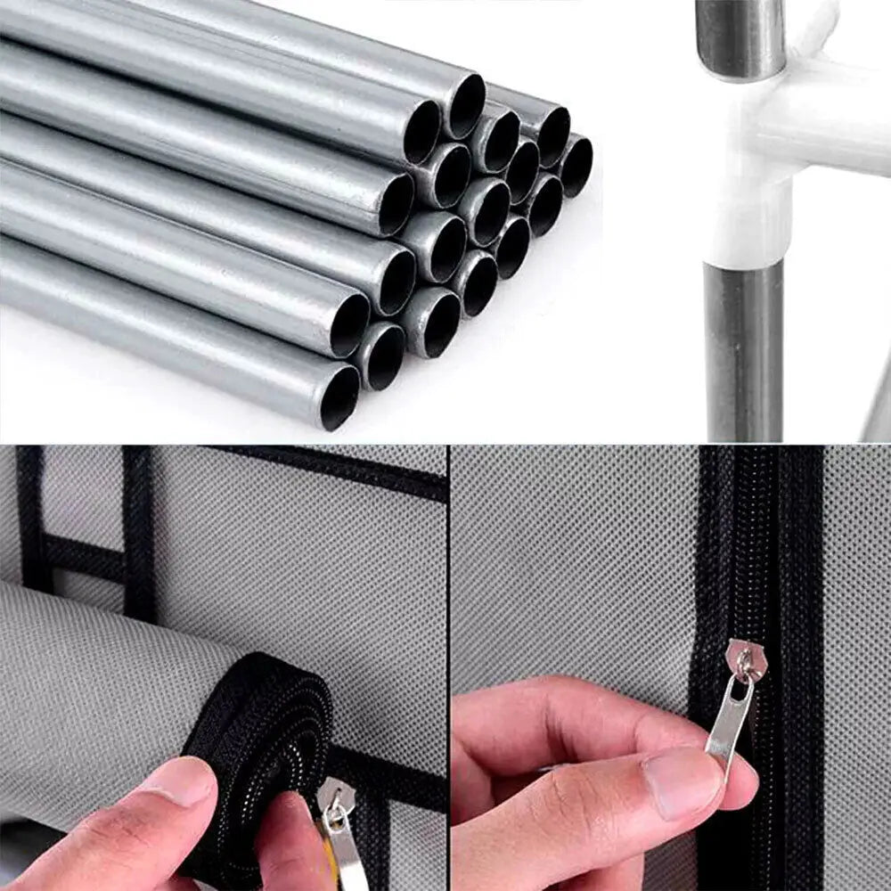 7/10Tier Dustproof Shoe Cabinet Multilayer Minimalist Nonwoven Shoe Rack Organizer Home Furniture Space-saving Organizer