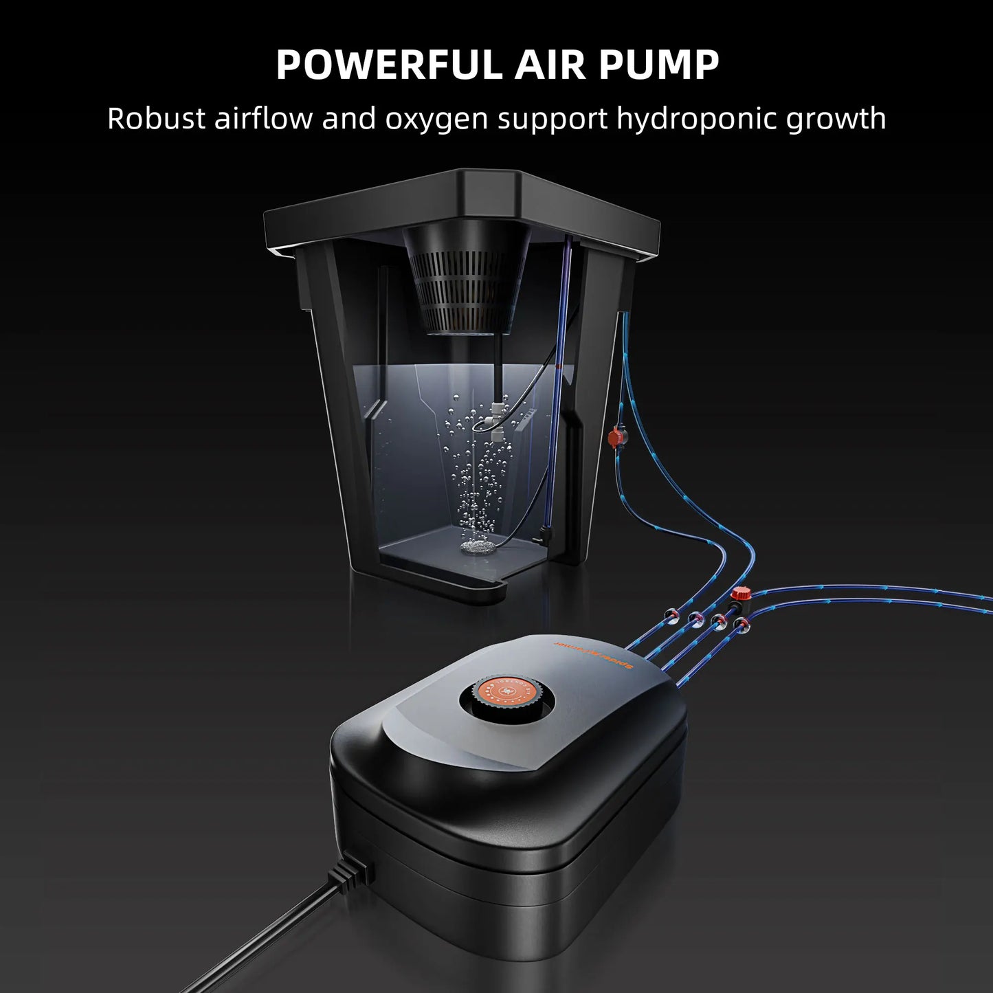 Spider Farmer 7-Gallon DWC Hydroponic System Grow Kits + Air Pump with 2 Buckets