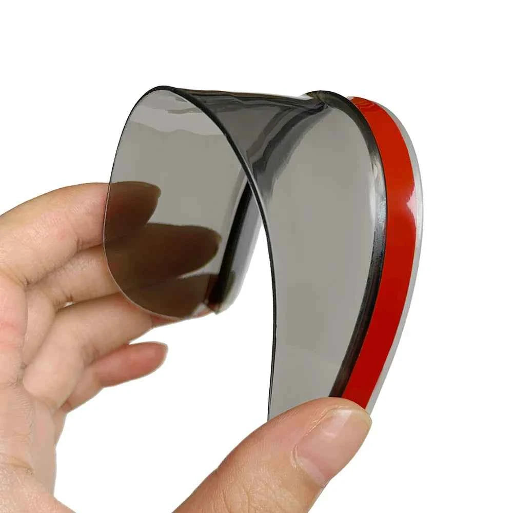 2 Pcs Car Carbon Fiber Rain Brow Rear View Mirror Rain Cover Self-Adhesive Sun Visor Clear Vision Tools Auto Mirror Accessories