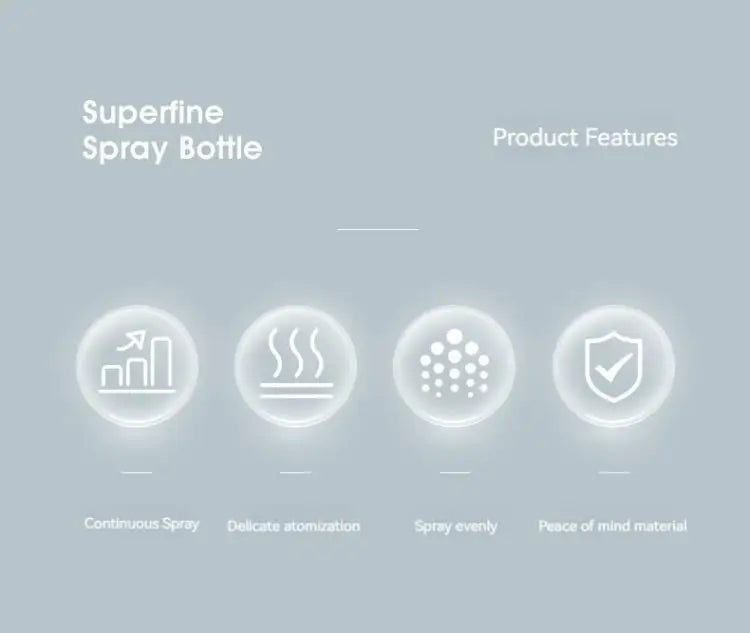 2Pcs High Pressure Spray Bottles Refillable 200ml Bottles Continuous Mist Watering Can Automatic Salon Barber Water Sprayer