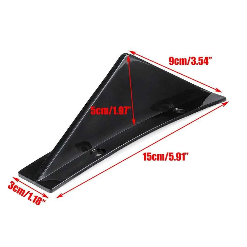 4pcs Car Rear Bumper Lip Diffuser Splitter Spoiler Scratch Protector Fin Trim Caps Universal Exterior Accessory For 300