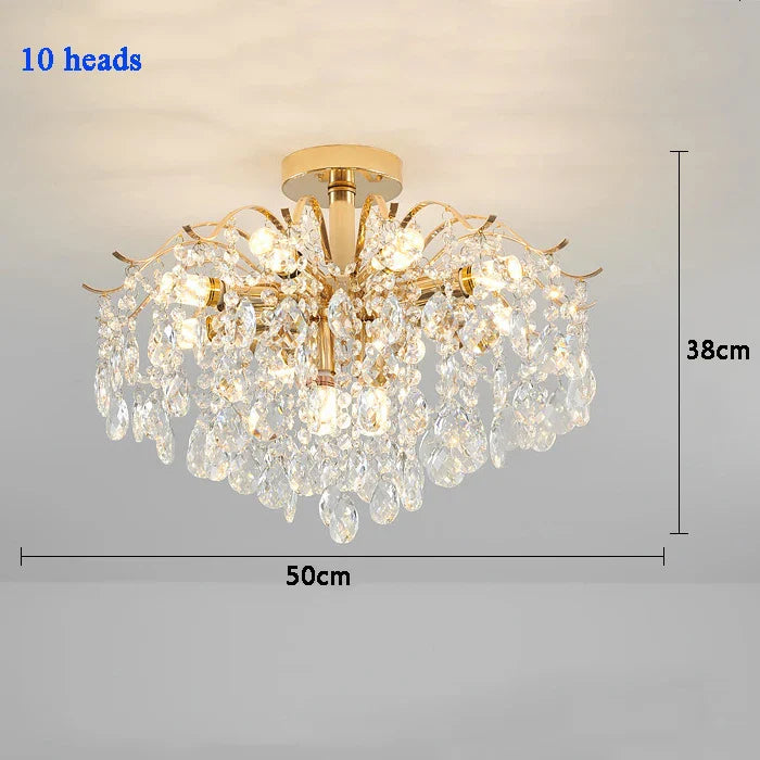 Modern Luxury Crystal Ceiling Chandelier Ceiling Lamp