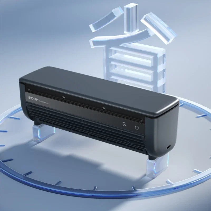 Kitchen Air Conditioning Refrigeration Wall-Mounted Fan Large Wind Rechargeable Fan Household Stand Remote Control Portable Fan