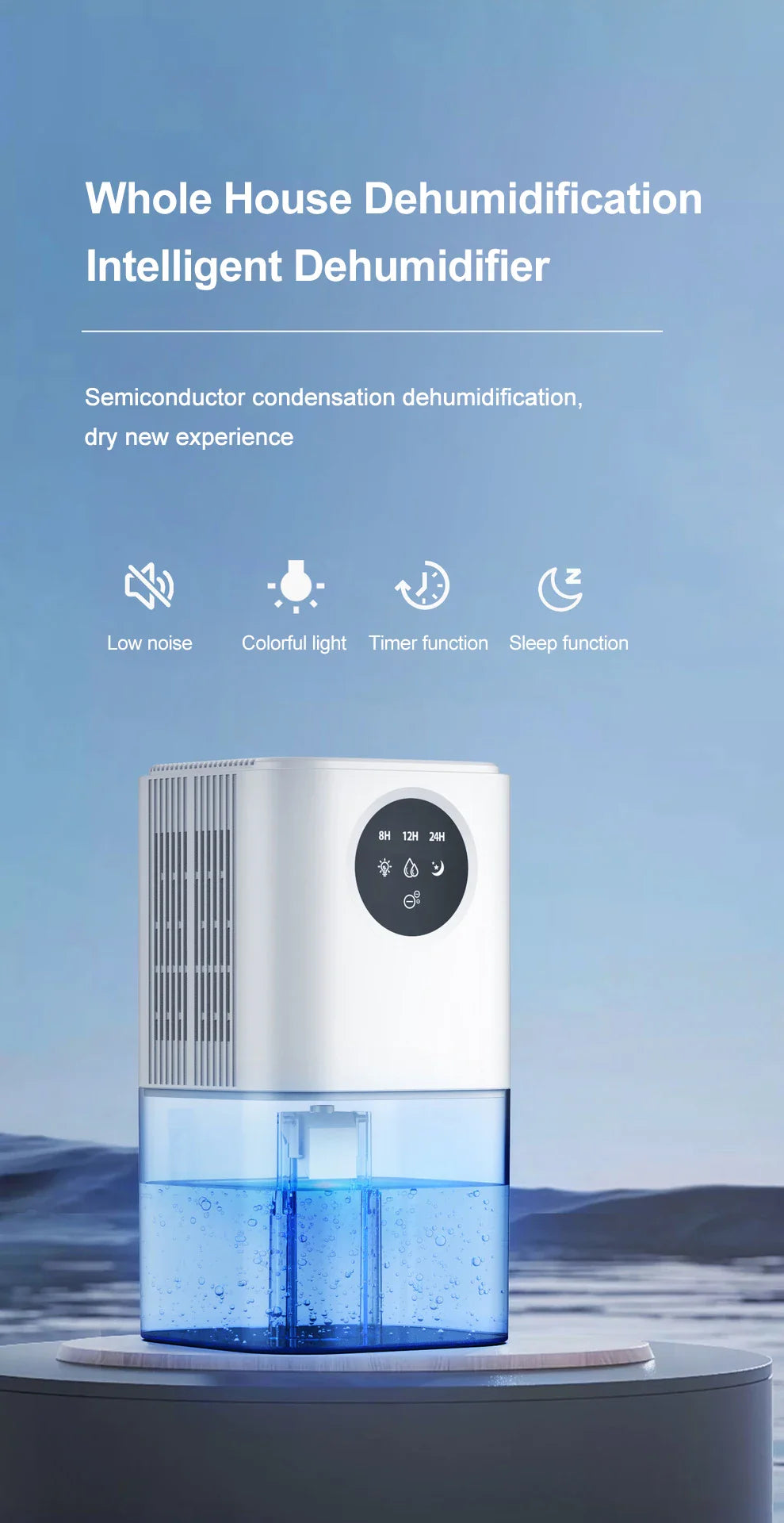 Bedroom dehumidifier moisture absorption dehumidification dryer household dehumidifier basement small dehumidifier