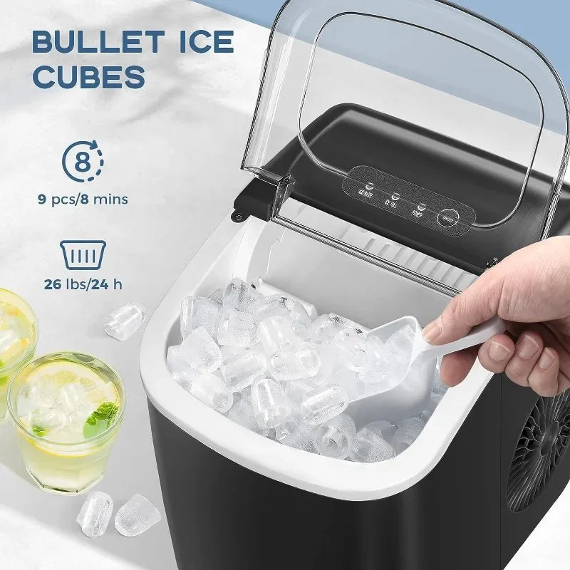 Ice Generator Slush Machine Cube Maker Dry Cubes Making Factory Countertop Cream Mould Snowflake Nugget Crusher Home Margarita