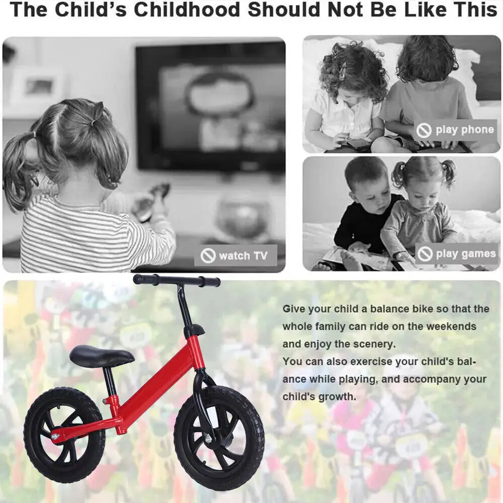 Beginner Toddler Training Kids Balance Bike For 3+ Years Old Girls Boys Children Bike Exquisite Durable Lightweight Toys Gifts
