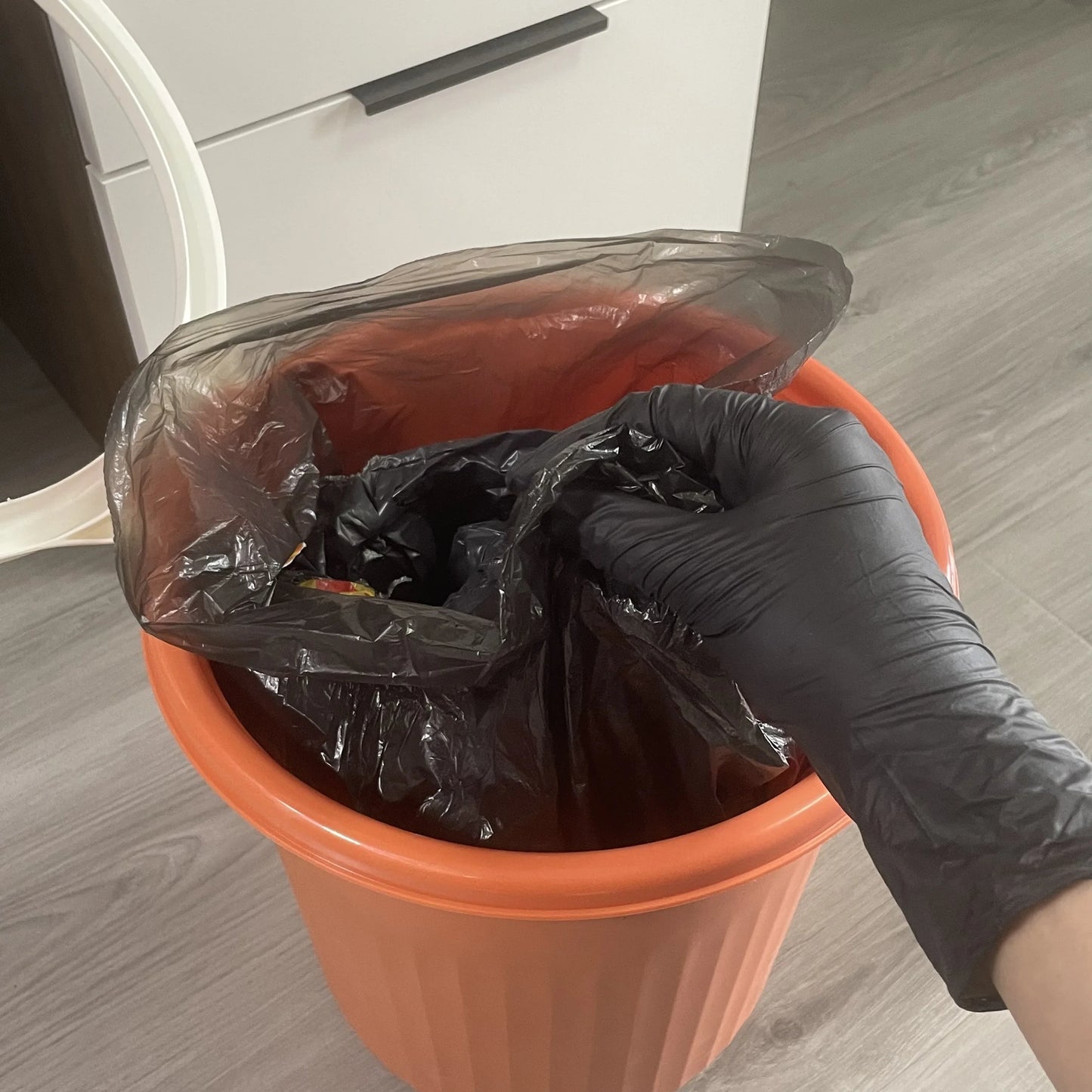 Black Disposable Nitrile Gloves, Household Cleaning Disposable Nitrile Gloves, Hairdressing and Nail Art Tools