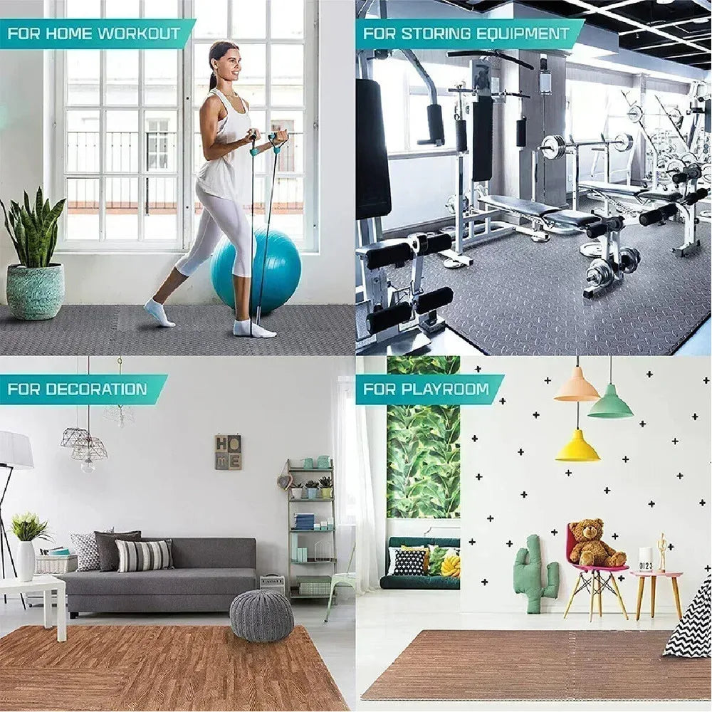 60X60cm EVA INTERLOCKING OR MATS SOFT FOAM GYM ORING MAT YOGA TILES UK