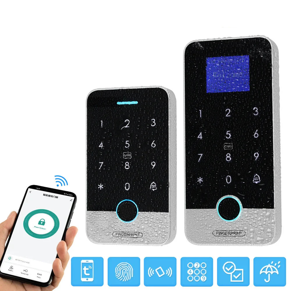 Waterproof Bluetooth  Fingerprint Access Controller, Touch Keypad, Door Opener System