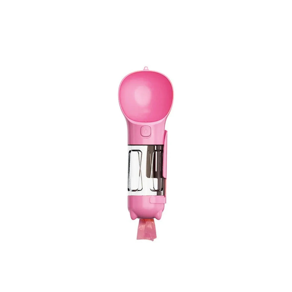 300/500ml Pet Water Food Dispenser 3 in 1 with Trash Bag Box and Shovel Pet Dog Water Bottle Leak Proof Dog Food Feeder Cat