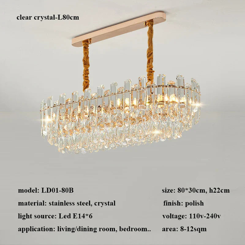 Modern Luxury Crystal Led Pendant Lights