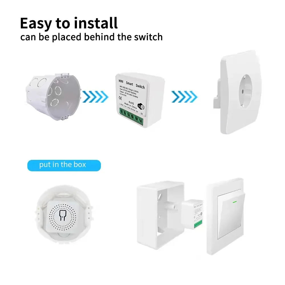 16A DIY Light Switches 2 Way Wireless Smart Home