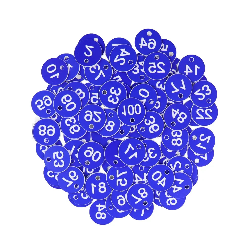 200Pcs Numbered Sign Labels Beehive Tags Livestock Garden Tool Set Beekeeping Supply Red Bee Hive Mating Box Mark