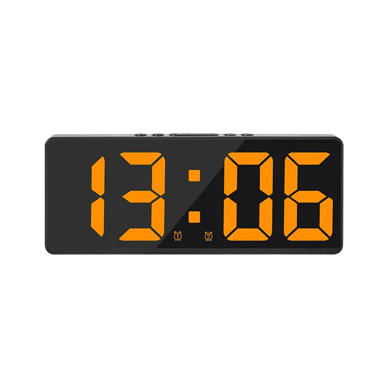 Acrylic/Mirror Digital Alarm Clock Voice Control
