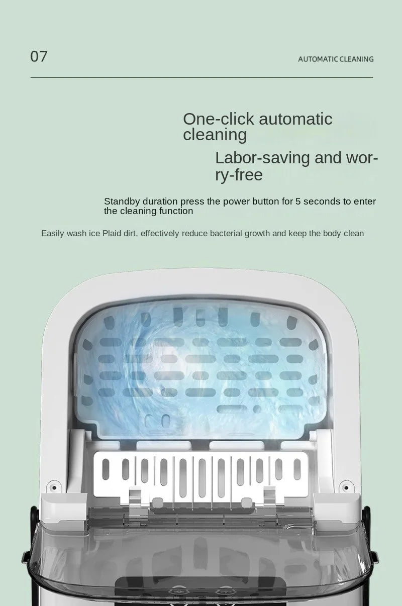 Ice Generator Slush Machine Cube Maker Dry Cubes Making Factory Countertop Cream Mould Snowflake Nugget Crusher Home Margarita