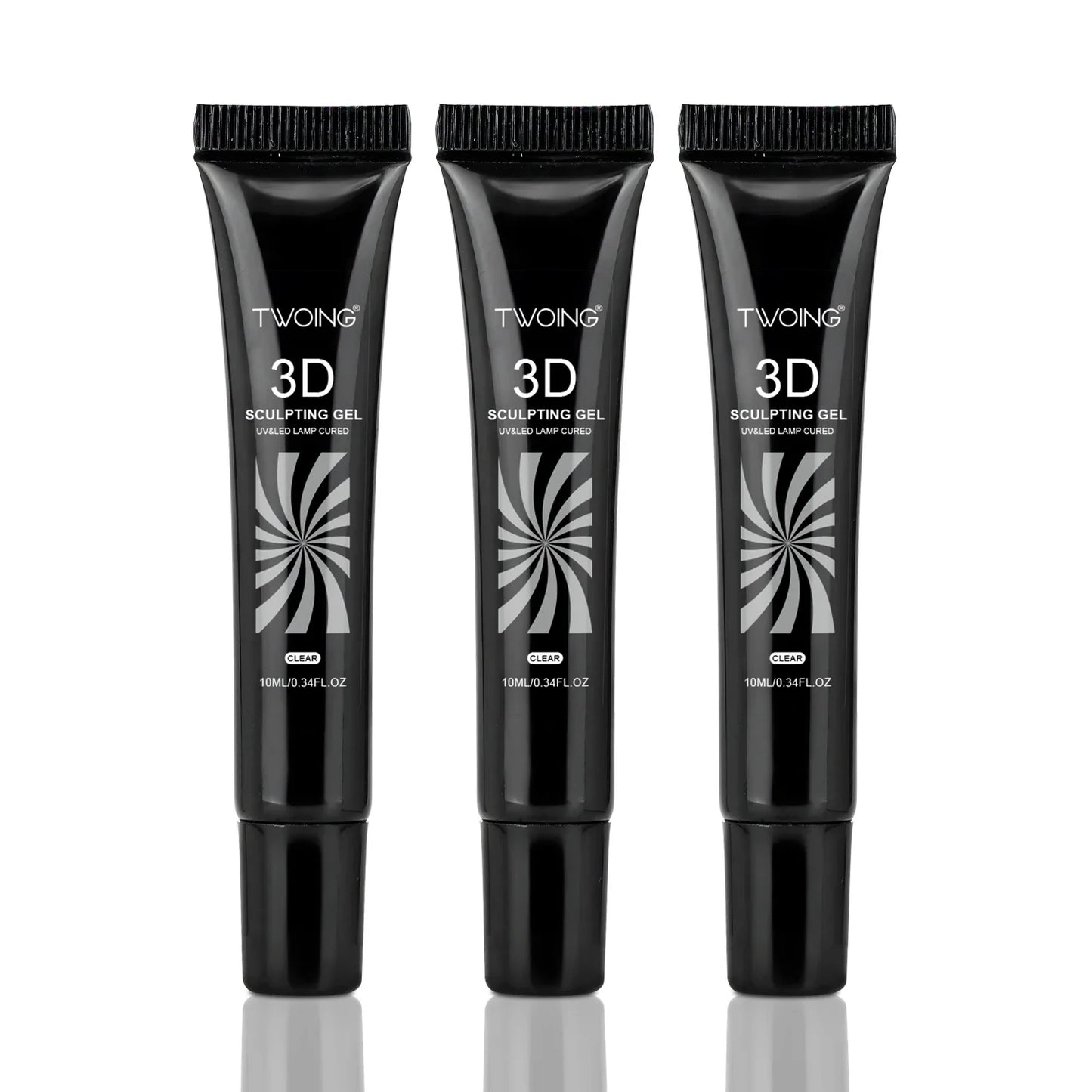 3pcs 3D Nail Art Gel - DIY Designs,Waterproof Sculpting gel，Waterproof Nail Art Design Gel for Intricate Carvings & Shapes 10ml