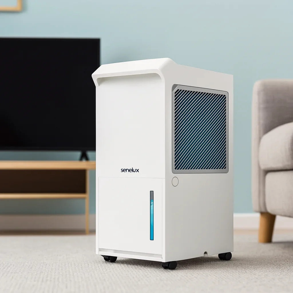 Senelux 25L/Day Dehumidifier Smart App Wi-Fi with 5.5L Water Tank, Continuous Drainage, Large Room, Sleep Mode, 24H Timer