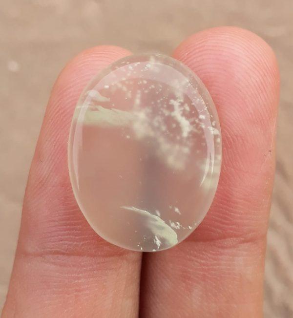 22.7ct Serpentine Cabochon - Shah Maqqsood - Zehrmora - 24x18.6mm