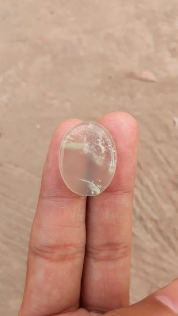 22.7ct Serpentine Cabochon - Shah Maqqsood - Zehrmora - 24x18.6mm