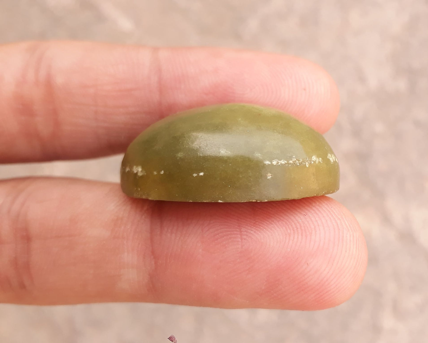 53.2ct Serpentine Cabochon - Shah Maqqsood - Zehrmora - 28x18mm