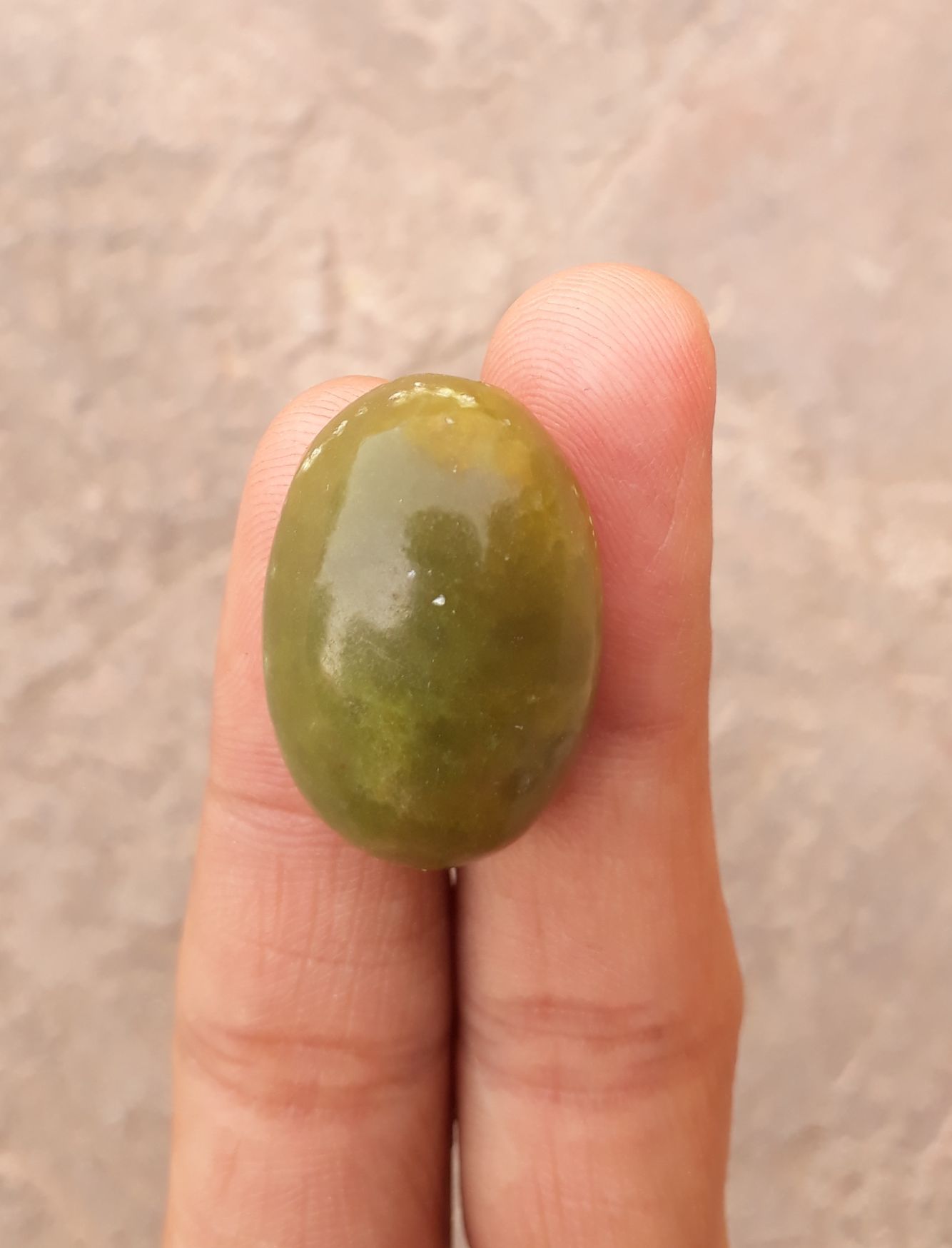 53.2ct Serpentine Cabochon - Shah Maqqsood - Zehrmora - 28x18mm