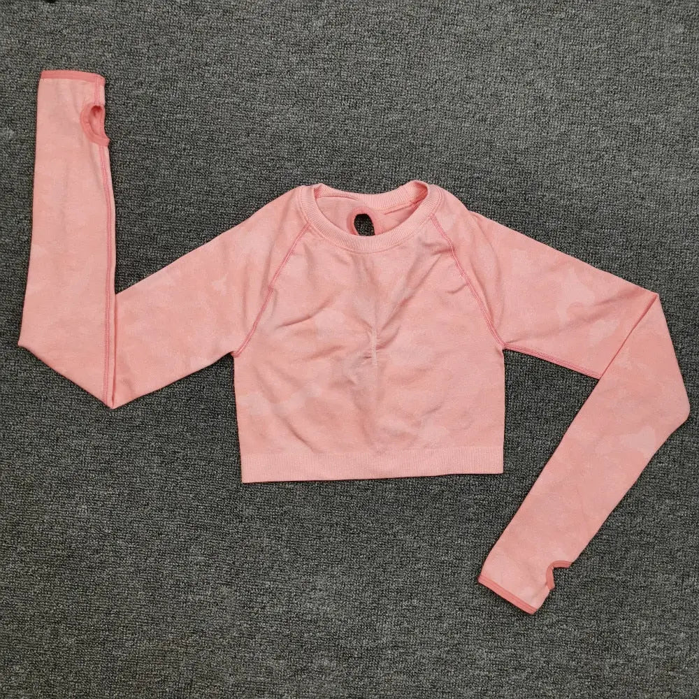 3PCS Camouflage Yoga Set for Women Seamless Fitness Yoga Bra Sports Bra High Waist GYM Camo leggings Pants Fitness Suits Workout