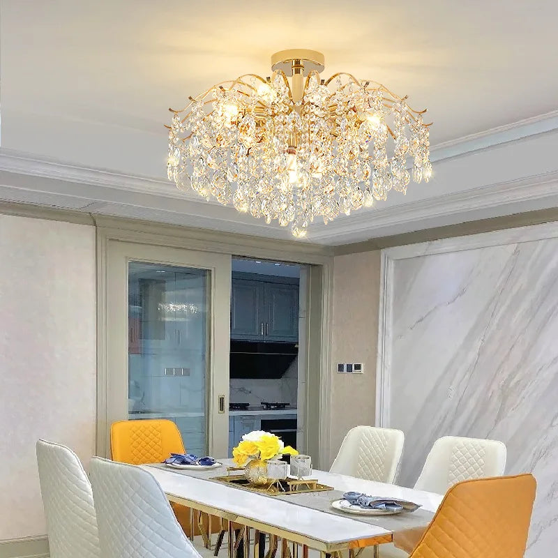 Modern Luxury Crystal Ceiling Chandelier Ceiling Lamp