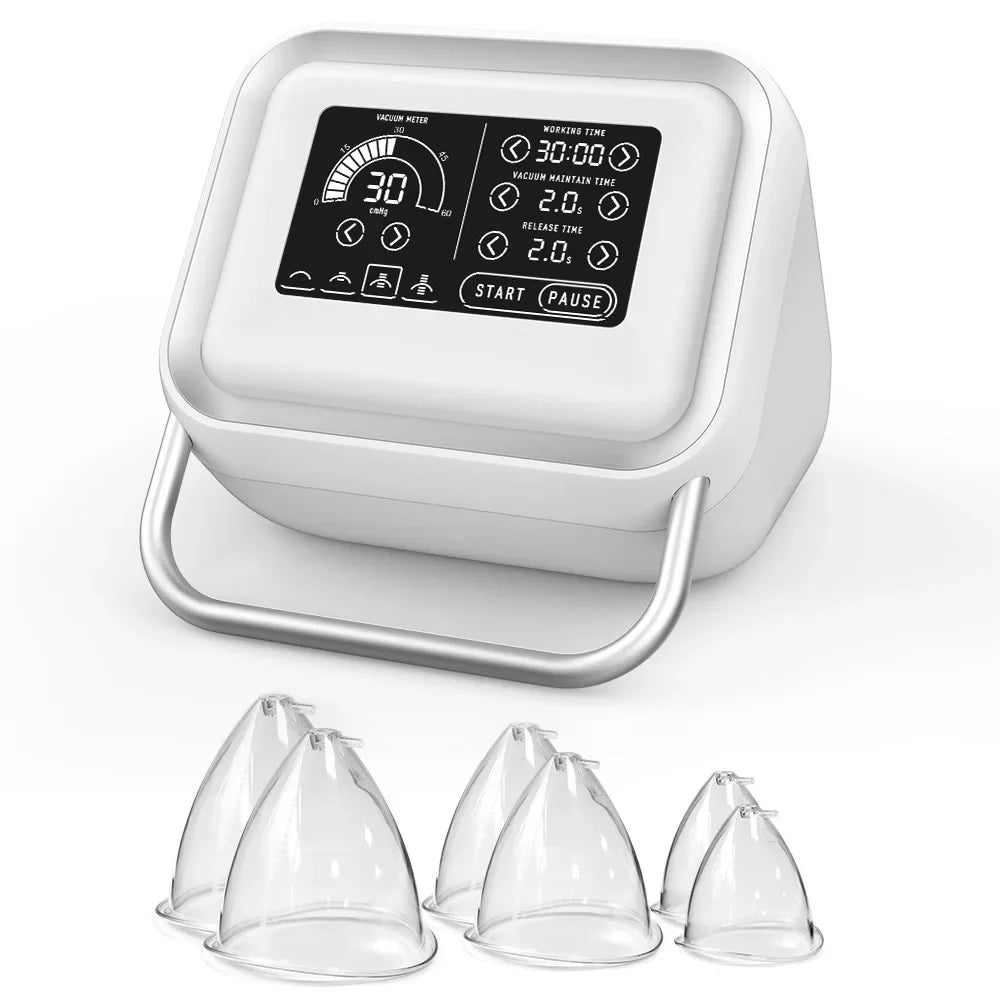 Mychway Vacuum Massage Lifting Beauty Machine Breast Enlargement Machine Pump Cup Massager Body Shaping Butt Lifting Device