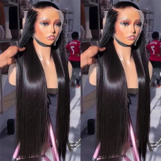 Straight 13x4 Lace Front Wigs Human Hair 13x6 Transparent Lace Frontal Wigs Human Hair PrePlucked 4x4 Lace Wigs For Women Bling