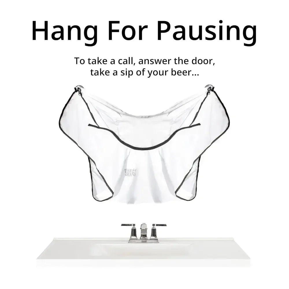 Beard Bib Apron Shaving Set for Dad As Seen on Shark Tank  Men's Hair Catcher for Shaving  Grooming Accessories  Packing