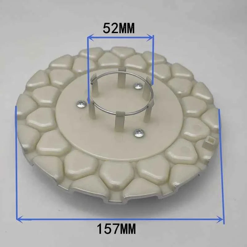 1pc Wheel Center Cap Silver 6.18 Inch/2.05 Inch 157 MM/52 MM Wheel Center Hub Cap Flower Pattern Personalized Tire Hub Sticker