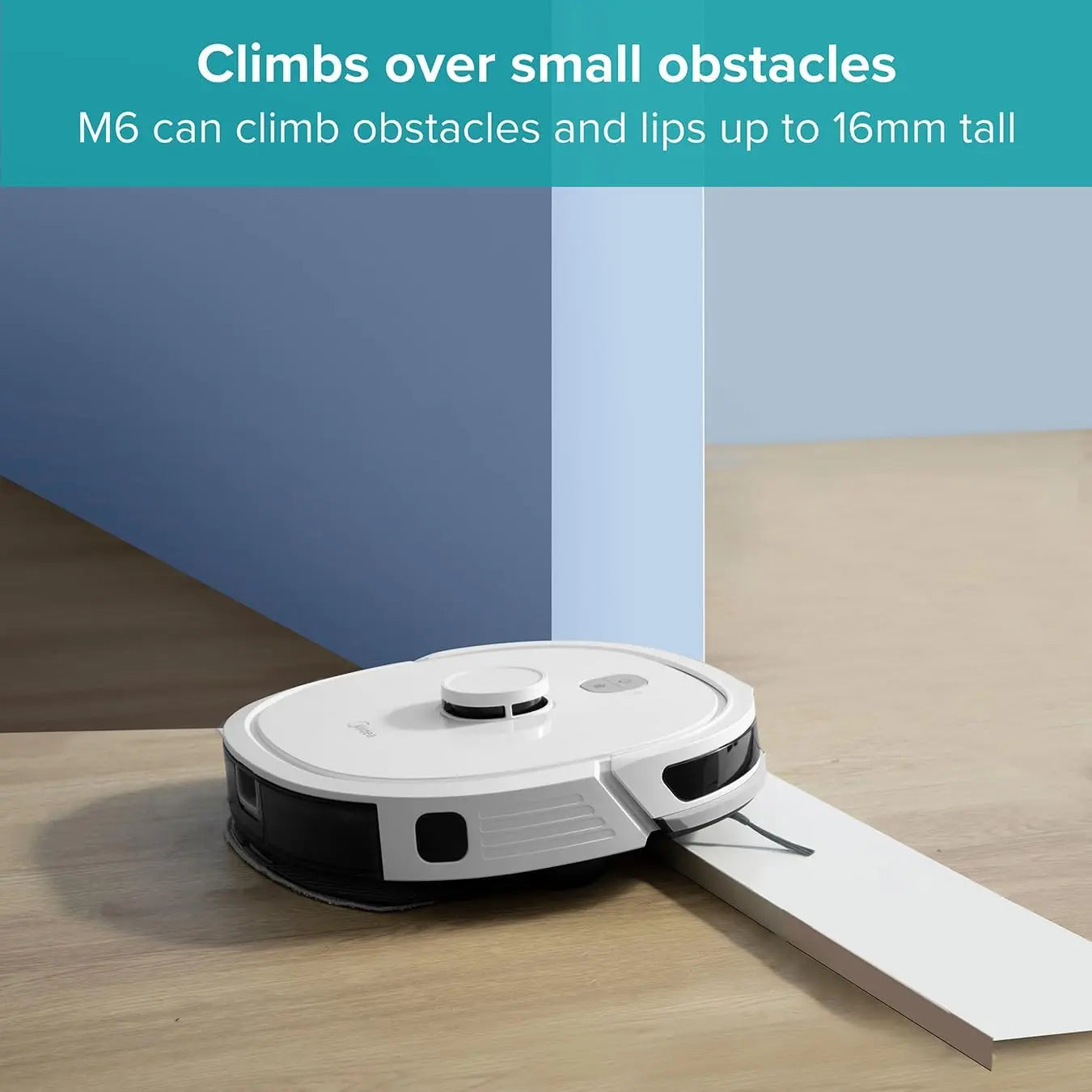Midea M6 2-in-1 Robot Vacuum Cleaner and Mop Carpet Cleaner LiDAR Multi-Level Mapping Technology Powerful Suction